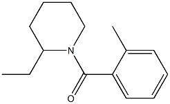 (2-ethylpiperidin-1-yl)-(2-methylphenyl)methanone 结构式