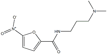 N-[3-(dimethylamino)propyl]-5-nitrofuran-2-carboxamide 结构式