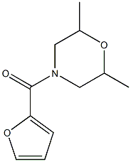 (2,6-dimethylmorpholin-4-yl)-(furan-2-yl)methanone 结构式