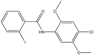 N-(4-chloro-2,5-dimethoxyphenyl)-2-iodobenzamide 结构式