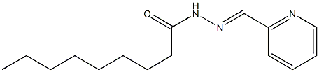 N-[(E)-pyridin-2-ylmethylideneamino]nonanamide 结构式