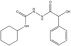 1-cyclohexyl-3-[(2-hydroxy-2-phenylacetyl)amino]urea 结构式