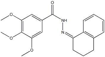 N-[(Z)-3,4-dihydro-2H-naphthalen-1-ylideneamino]-3,4,5-trimethoxybenzamide 结构式