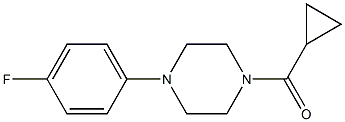 cyclopropyl-[4-(4-fluorophenyl)piperazin-1-yl]methanone 结构式