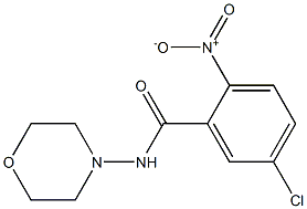 5-chloro-N-morpholin-4-yl-2-nitrobenzamide 结构式