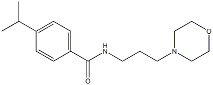 N-(3-morpholin-4-ylpropyl)-4-propan-2-ylbenzamide 结构式