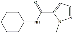 N-cyclohexyl-2-methylpyrazole-3-carboxamide 结构式