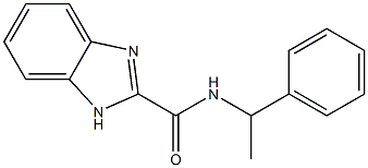 N-(1-phenylethyl)-1H-benzimidazole-2-carboxamide 结构式