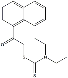 (2-naphthalen-1-yl-2-oxoethyl) N,N-diethylcarbamodithioate 结构式