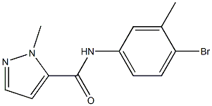 N-(4-bromo-3-methylphenyl)-2-methylpyrazole-3-carboxamide 结构式