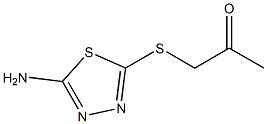 1-[(5-amino-1,3,4-thiadiazol-2-yl)sulfanyl]propan-2-one 结构式