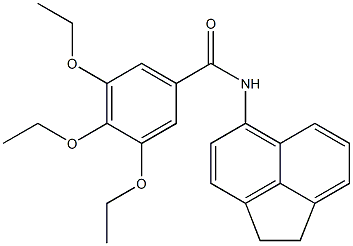 N-(1,2-dihydroacenaphthylen-5-yl)-3,4,5-triethoxybenzamide 结构式