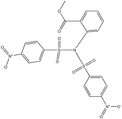 methyl 2-[bis[(4-nitrophenyl)sulfonyl]amino]benzoate 结构式