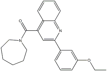 azepan-1-yl-[2-(3-ethoxyphenyl)quinolin-4-yl]methanone 结构式