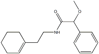 N-[2-(cyclohexen-1-yl)ethyl]-2-methoxy-2-phenylacetamide 结构式