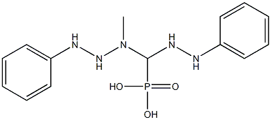 N-bis(2-phenylhydrazinyl)phosphoryl-N-methylmethanamine 结构式