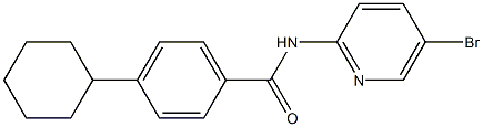 N-(5-bromopyridin-2-yl)-4-cyclohexylbenzamide 结构式