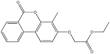 ethyl 2-(4-methyl-6-oxobenzo[c]chromen-3-yl)oxyacetate 结构式