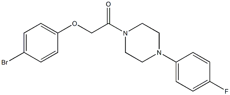 2-(4-bromophenoxy)-1-[4-(4-fluorophenyl)piperazin-1-yl]ethanone 结构式