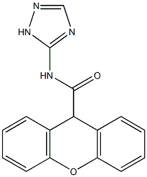 N-(1H-1,2,4-triazol-5-yl)-9H-xanthene-9-carboxamide 结构式