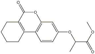 methyl 2-[(6-oxo-7,8,9,10-tetrahydrobenzo[c]chromen-3-yl)oxy]propanoate 结构式