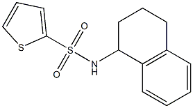 N-(1,2,3,4-tetrahydronaphthalen-1-yl)thiophene-2-sulfonamide 结构式