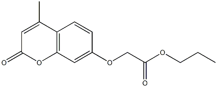 propyl 2-(4-methyl-2-oxochromen-7-yl)oxyacetate 结构式