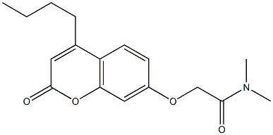 2-(4-butyl-2-oxochromen-7-yl)oxy-N,N-dimethylacetamide 结构式