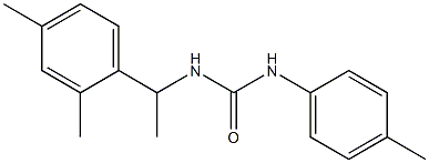 1-[1-(2,4-dimethylphenyl)ethyl]-3-(4-methylphenyl)urea 结构式