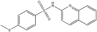 4-methylsulfanyl-N-quinolin-2-ylbenzenesulfonamide 结构式