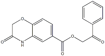 phenacyl 3-oxo-4H-1,4-benzoxazine-6-carboxylate 结构式