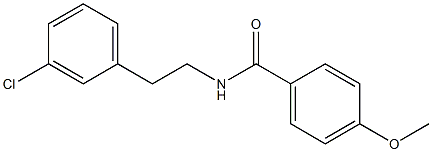 N-[2-(3-chlorophenyl)ethyl]-4-methoxybenzamide 结构式
