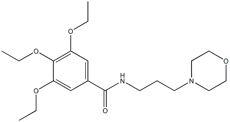 3,4,5-triethoxy-N-(3-morpholin-4-ylpropyl)benzamide 结构式