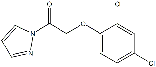 2-(2,4-dichlorophenoxy)-1-pyrazol-1-ylethanone 结构式