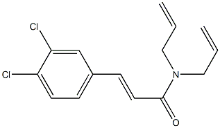 (E)-3-(3,4-dichlorophenyl)-N,N-bis(prop-2-enyl)prop-2-enamide 结构式