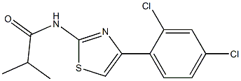 N-[4-(2,4-dichlorophenyl)-1,3-thiazol-2-yl]-2-methylpropanamide 结构式
