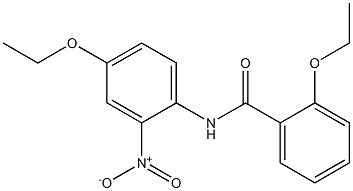2-ethoxy-N-(4-ethoxy-2-nitrophenyl)benzamide 结构式