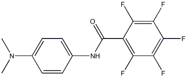 N-[4-(dimethylamino)phenyl]-2,3,4,5,6-pentafluorobenzamide 结构式