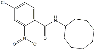 4-chloro-N-cyclooctyl-2-nitrobenzamide 结构式