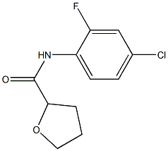 N-(4-chloro-2-fluorophenyl)oxolane-2-carboxamide 结构式