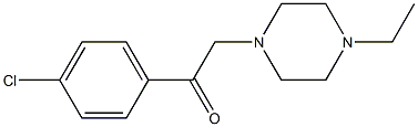 2-(4-chlorophenyl)-1-(4-ethylpiperazin-1-yl)ethanone 结构式