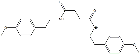 N,N'-bis[2-(4-methoxyphenyl)ethyl]butanediamide 结构式