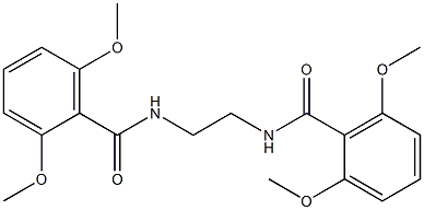 N-[2-[(2,6-dimethoxybenzoyl)amino]ethyl]-2,6-dimethoxybenzamide 结构式