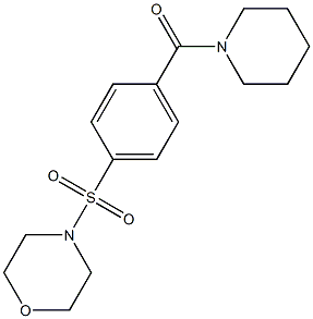 (4-morpholin-4-ylsulfonylphenyl)-piperidin-1-ylmethanone 结构式