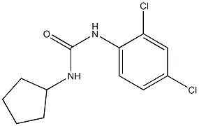 1-cyclopentyl-3-(2,4-dichlorophenyl)urea 结构式