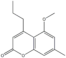 5-methoxy-7-methyl-4-propylchromen-2-one 结构式