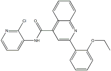 N-(2-chloropyridin-3-yl)-2-(2-ethoxyphenyl)quinoline-4-carboxamide 结构式