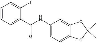 N-(2,2-dimethyl-1,3-benzodioxol-5-yl)-2-iodobenzamide 结构式