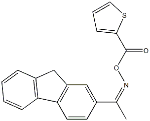 [(Z)-1-(9H-fluoren-2-yl)ethylideneamino] thiophene-2-carboxylate 结构式