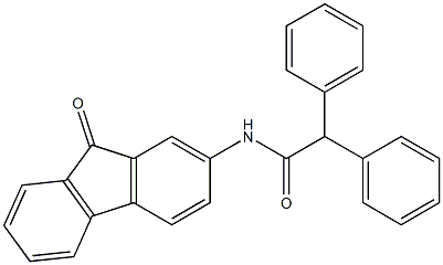 N-(9-oxofluoren-2-yl)-2,2-diphenylacetamide 结构式